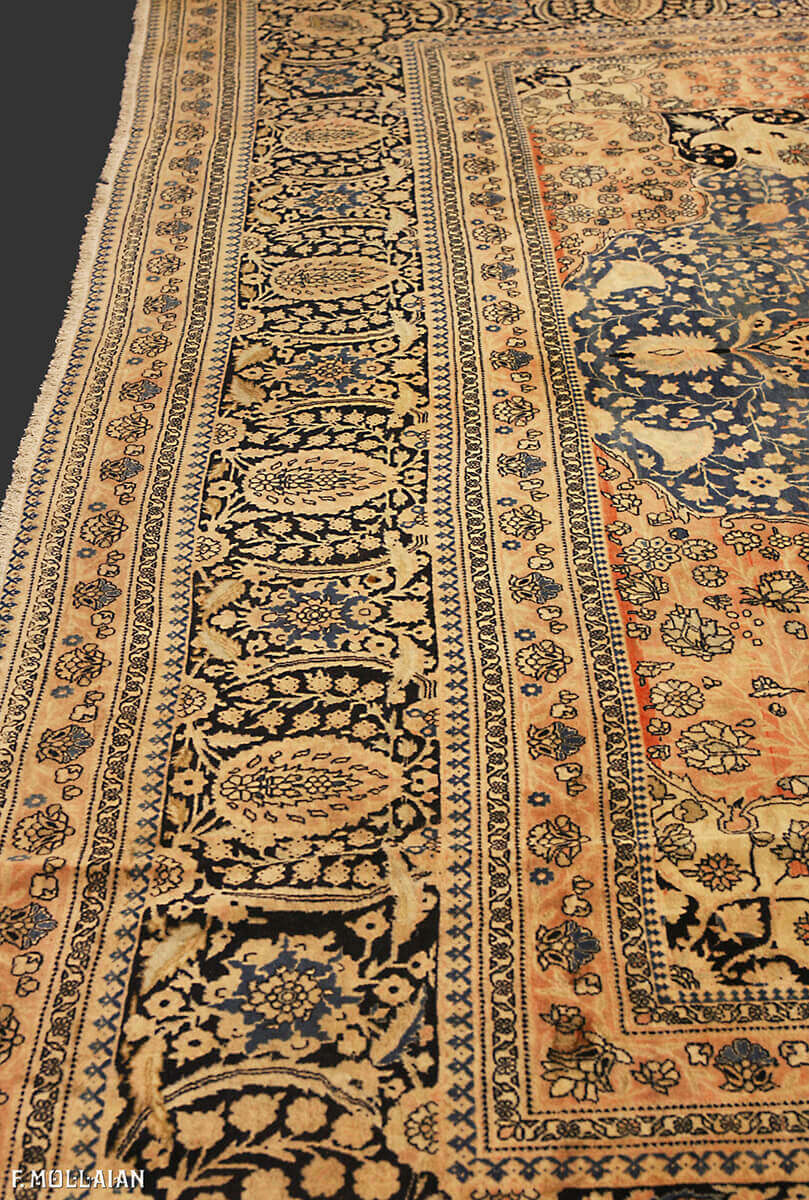Teppich Persischer Antiker Kashan Mohtasham n°:16907327
